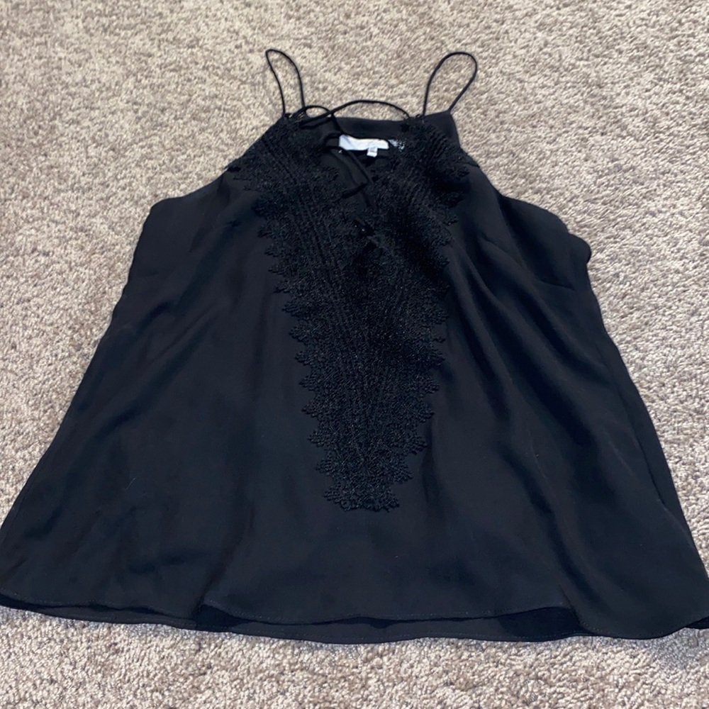 Black going out tank top